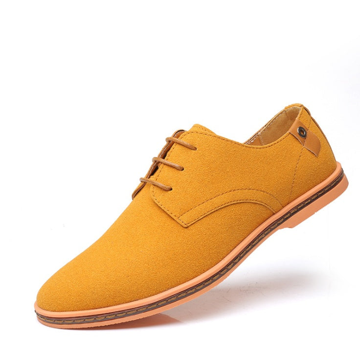 Elegante Herren-Oxfords aus Nubukleder für Frühling und Herbst - nargiss