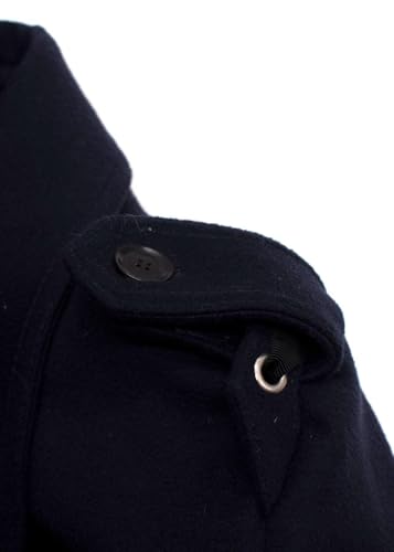 Gucci Secondhand Marineblauer Woll-Doppelreihiger Mantel - nargiss