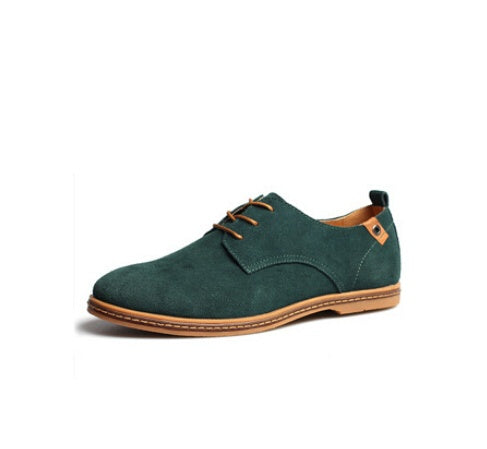 Elegante Herren-Oxfords aus Nubukleder für Frühling und Herbst - nargiss