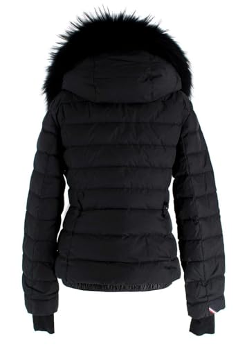Moncler Secondhand Grenoble Beverley Skijacke mit Pelzbesatz - nargiss