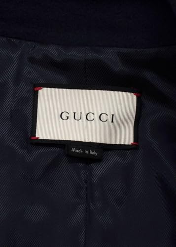 Gucci Secondhand Marineblauer Woll-Doppelreihiger Mantel - nargiss