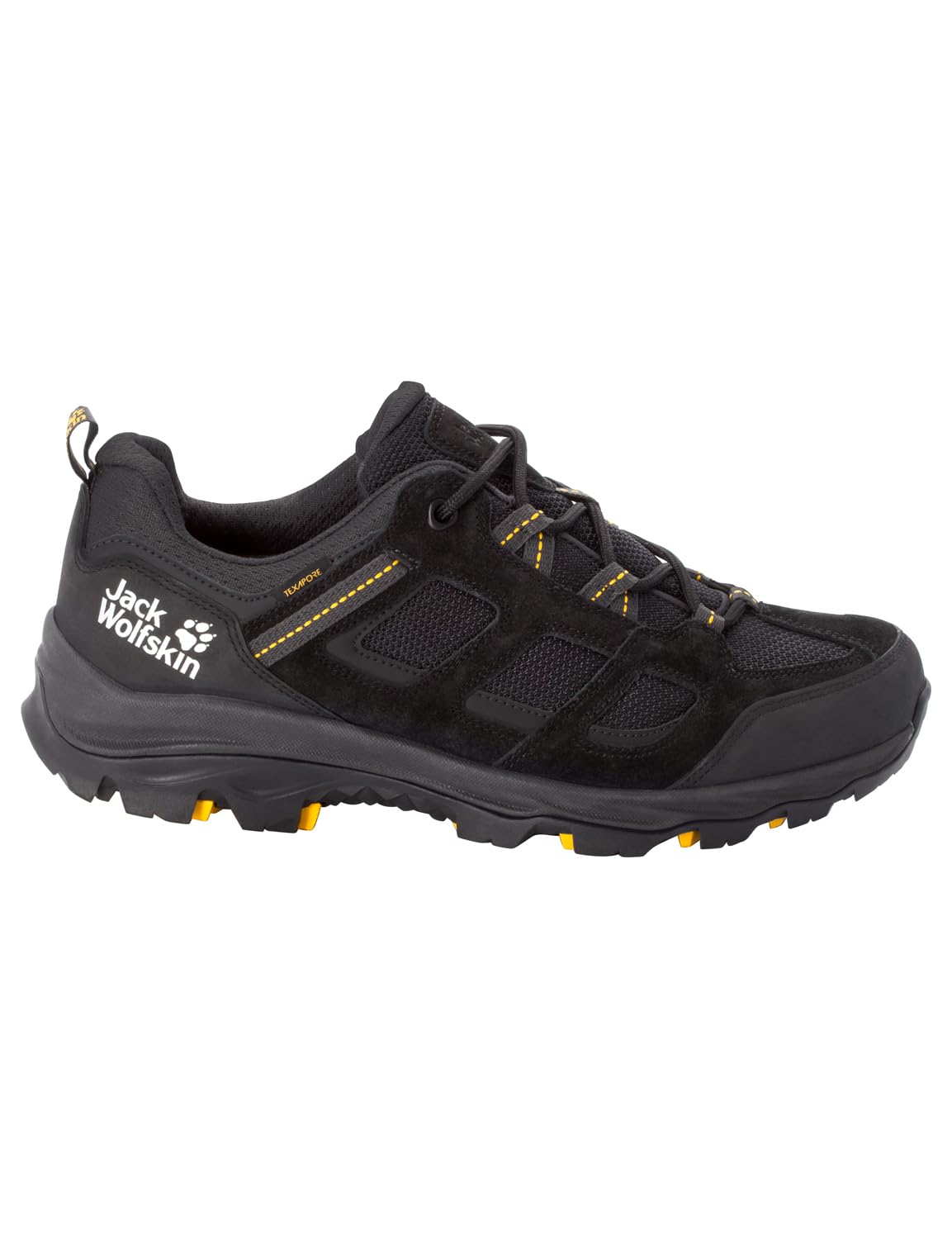 Jack Wolfskin Herren Vojo 3 Texapore Low M, Black Burly Yellow Xt, 43 EU - nargiss