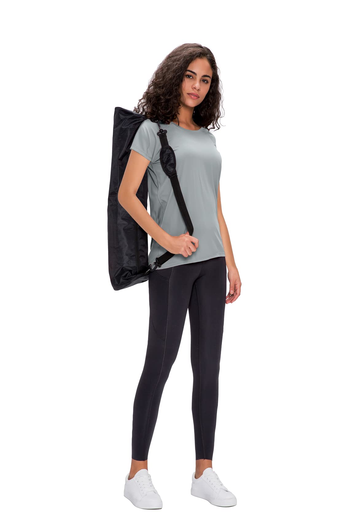 Damen 3er Pack Kurzarm T-Shirts, UPF 50+ Sonnenschutz Schnelltrocknend Funktionsshirt Laufshirts, Atmungsaktiv Kurzarm Sportshirt Gym Yoga Top Workout Fitness Oberteil Black/White/Grey 3P11-M - nargiss