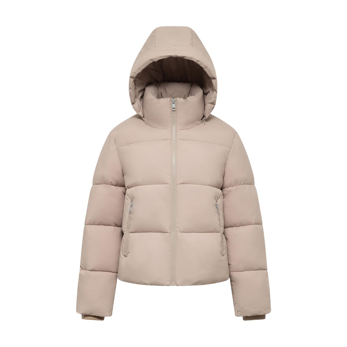 PUFFIT Damen Winter Jake mit Kapuze Warmer Wasserdicht Winterjacke Steppmantel Female Jacken - nargiss