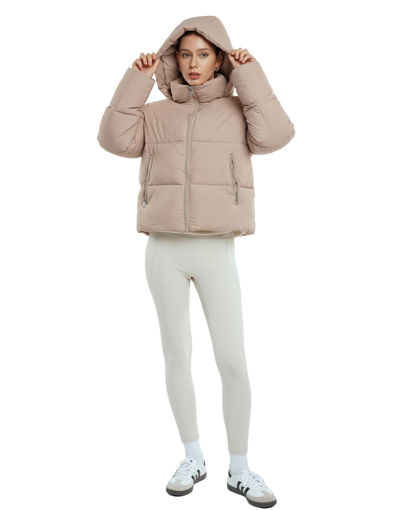 PUFFIT Damen Winter Jake mit Kapuze Warmer Wasserdicht Winterjacke Steppmantel Female Jacken - nargiss
