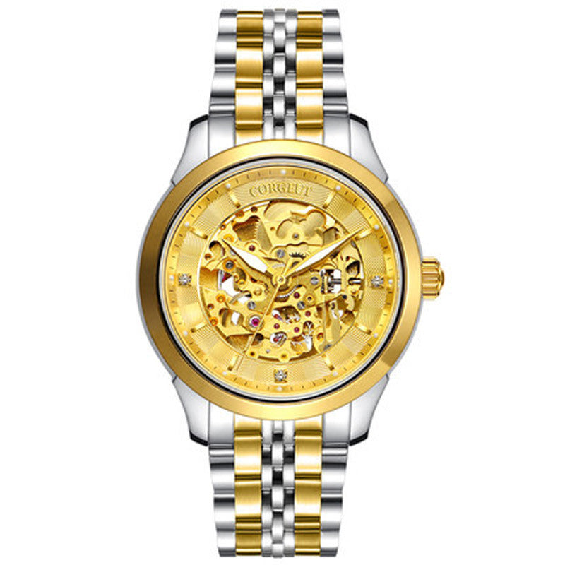 Hollow-out Full-automatic Mechanical Men's Business Casual Watch - nargiss
