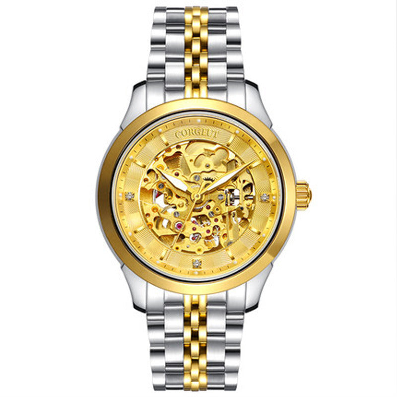 Hollow-out Full-automatic Mechanical Men's Business Casual Watch - nargiss