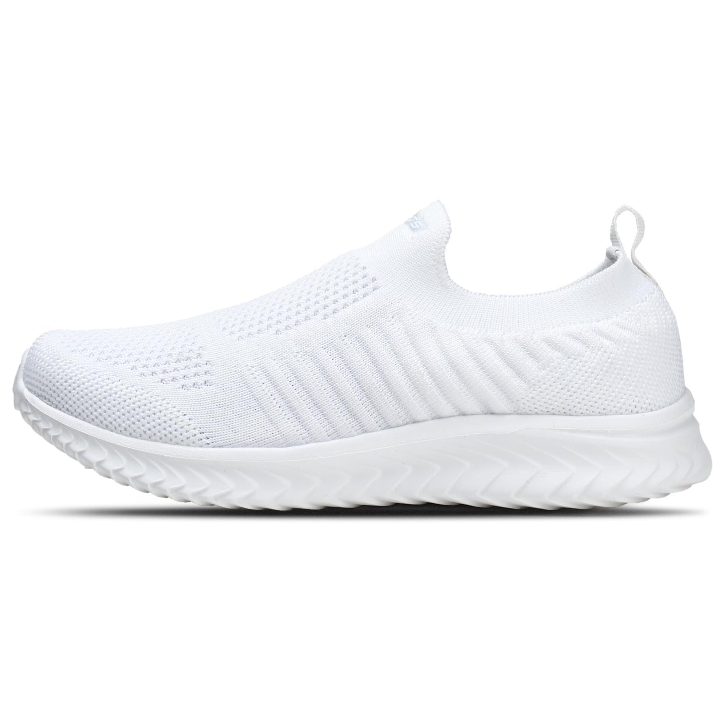 HKR Damen Slip On Turnschuhe Mesh Laufschuhe Atmungsaktiv Sportschuhe Wanderschuhe Leichte Bequeme Schuhe Weiß 42 EU - nargiss