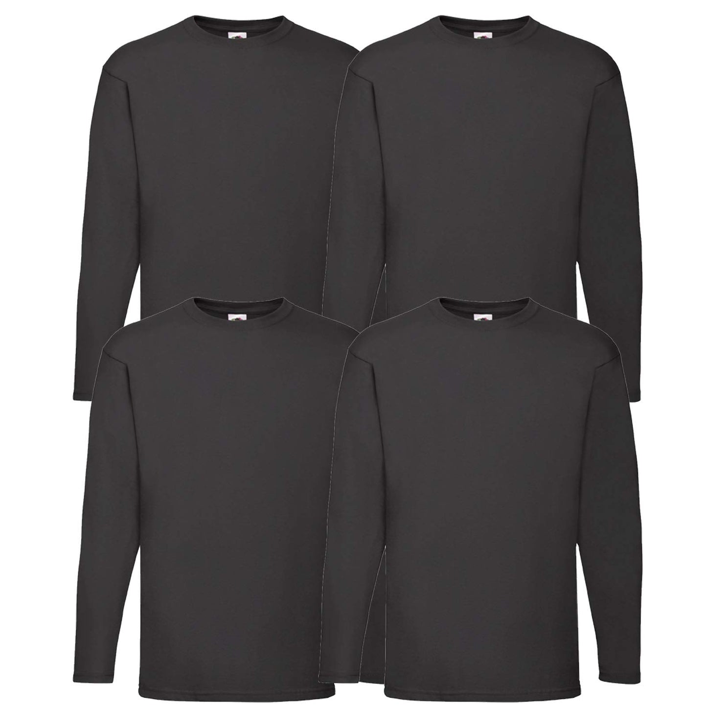 4 Fruit of The Loom Longsleeve Tshirt Langarm Verschiedene Farbsets - nargiss