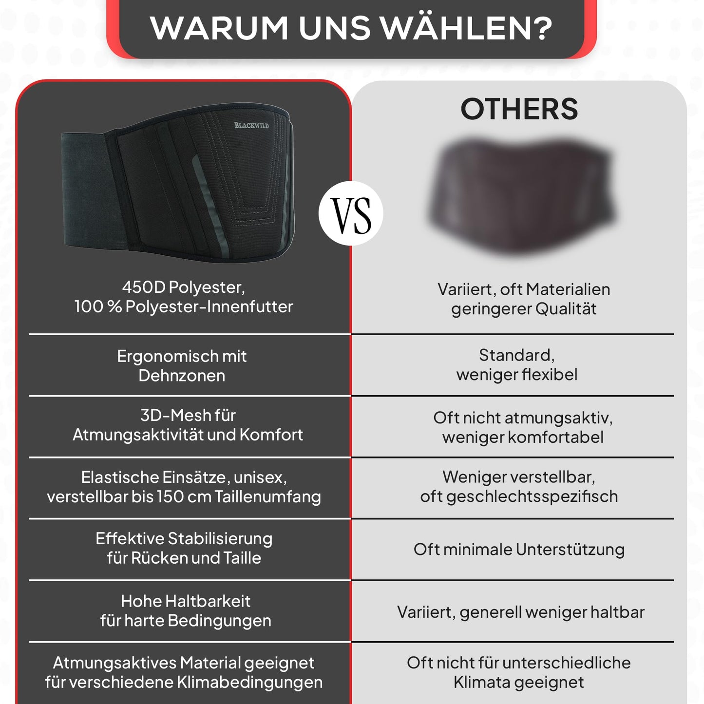 BLACKWILD Nierengurt Motorrad| Nierengurt Motorrad Herren und Damen, Grundschwarz | Effektive Stabilisierung nierenwärmer Lendenwirbelstütze Nierengurt (L = 100-110cm Bauchumfang) - nargiss