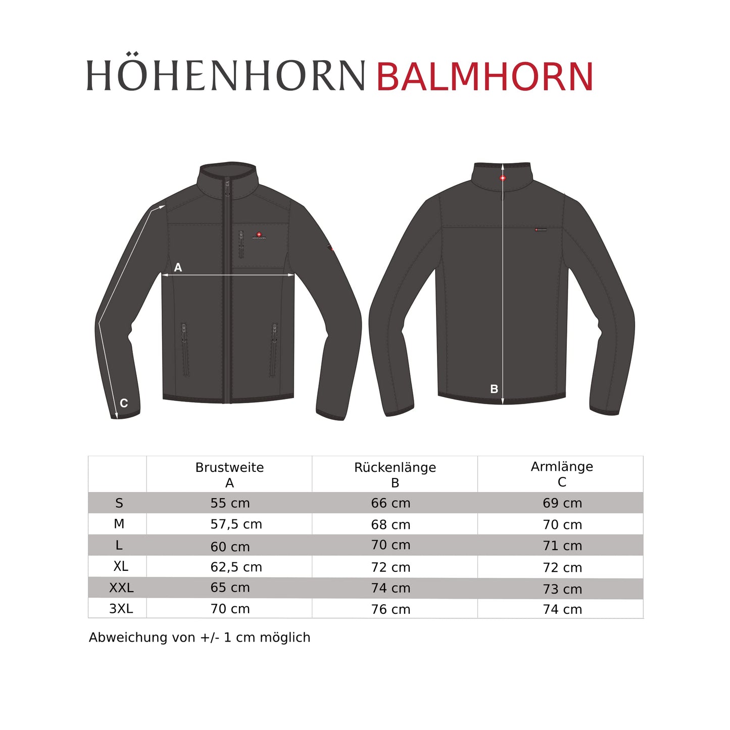 Höhenhorn 19B13 Balmhorn Herren Jacke Midnight Black Hood Gr. L - nargiss