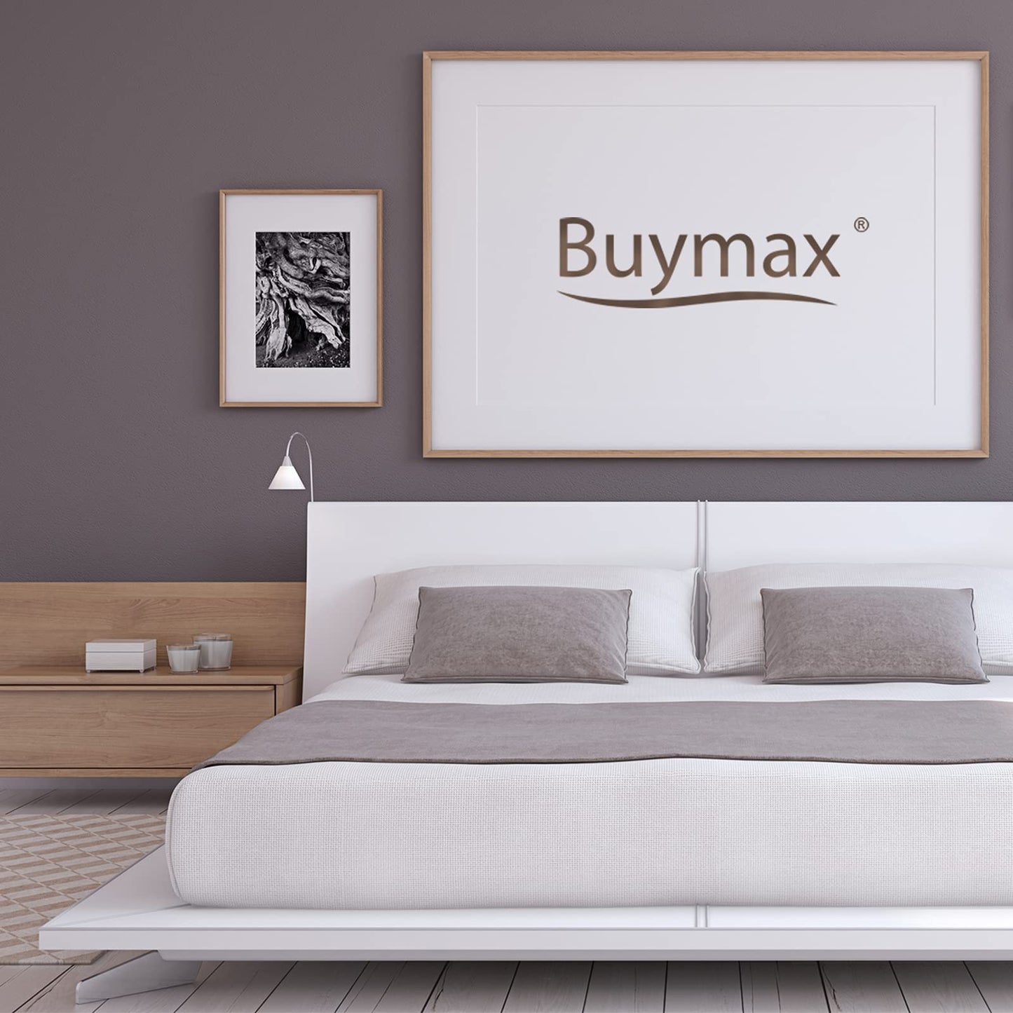 Buymax Spannbettlaken 140x200cm Baumwolle 100% Spannbetttuch Bettlaken Jersey, Matratzenhöhe bis 25 cm, Farbe Anthrazit-Grau ÖKO TEX Standard - nargiss