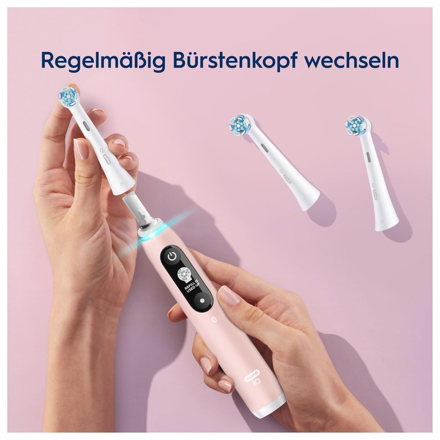 Oral-B iO Sanfte Reinigung Aufsteckbürsten für elektrische Zahnbürste, 6 Stück, sanfte Zahnreinigung, Zahnbürstenaufsatz für Oral-B iO Zahnbürsten, briefkastenfähige Verpackung - nargiss