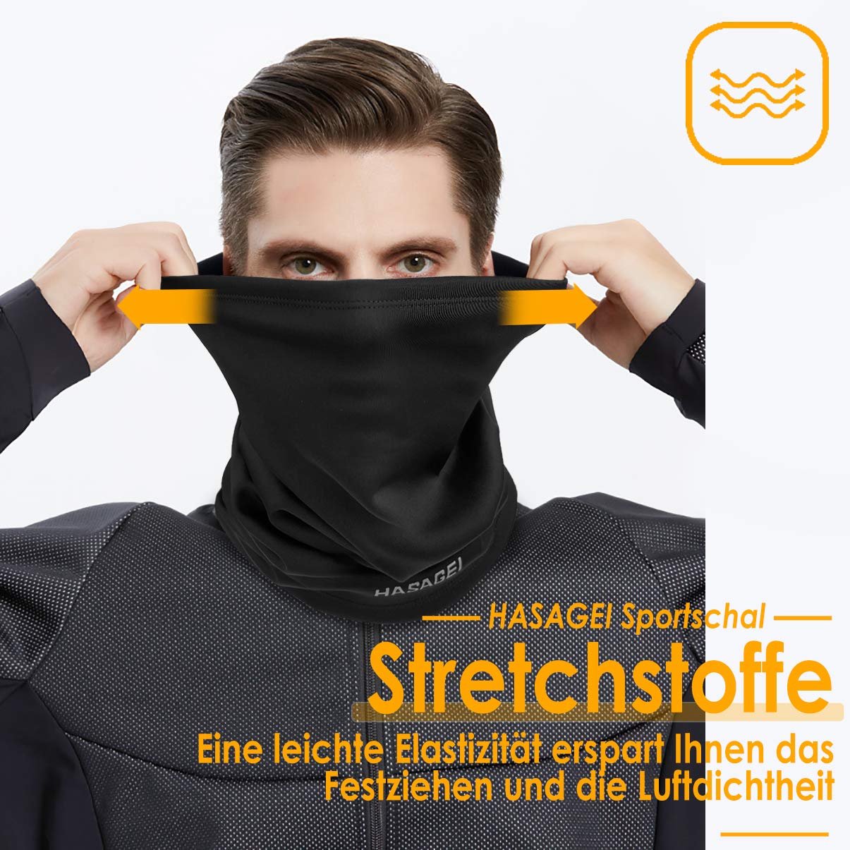 HASAGEI Loopschal Winddicht Multifunktionstuch Winter Fleece Neckwarmer Herren Loop Schal Damen Halstuch Warm Halten Sportschal Halswärmer für Skifahren Fahrrad Jogging - nargiss