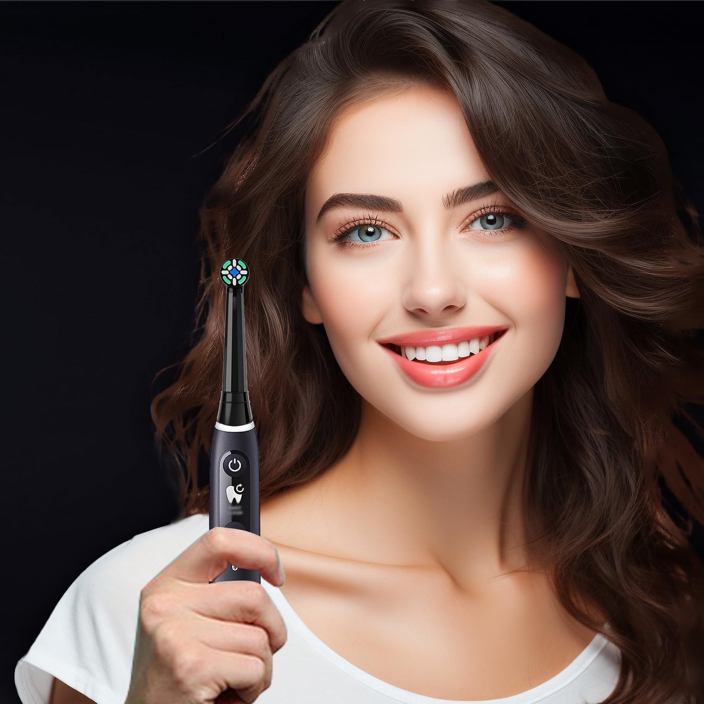 Brizuf 4er Aufsteckzahnbürsten Kompatibel mit Braun Oral b iO 3/4/5/6/7/8/9/10, Aufsteckbürsten Kompatibel mit Oral iO Elektrischen Zahnbürstea, IO Zahnbürste Aufsätze (Schwarz&Weiß) - nargiss