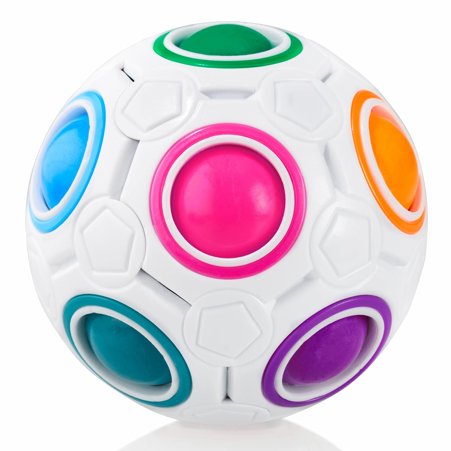CUBIDI® Original Regenbogenball | Geschicklichkeitsspiel für Kinder und Erwachsene | Spannendes Knobelspiel für Mädchen und Jungen ab 6 Jahren | fördert räumliches Denken, Logik und Vorstellungskraft - nargiss