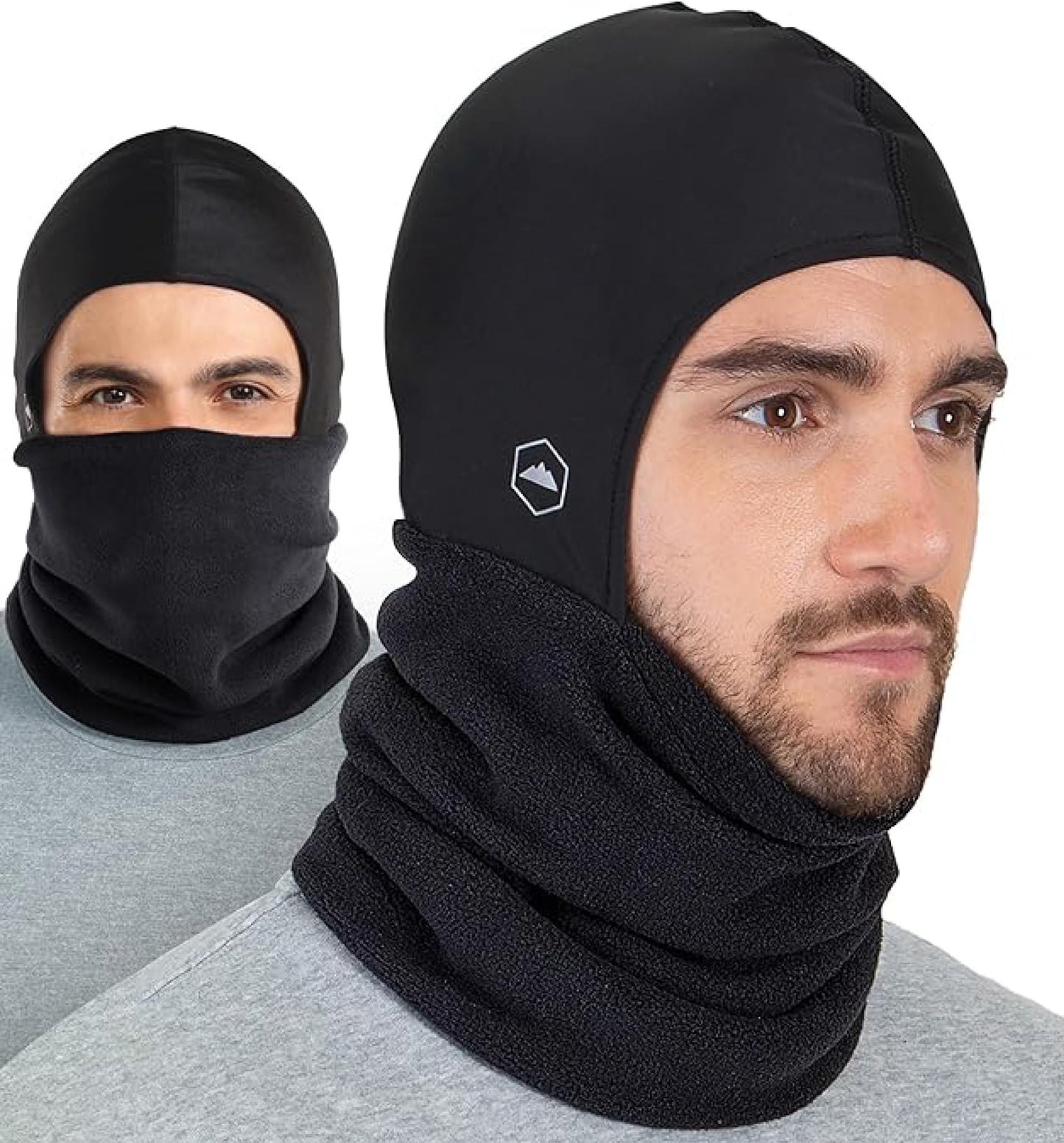 Tough Headwear Robuste Kopfbedeckung, Skimaske – Nackenwärmer mit Helmfutter, Fleece-Sturmhaube, Halsgamaschen für Männer und Frauen – Winter-Motorrad-Helmfutter - nargiss