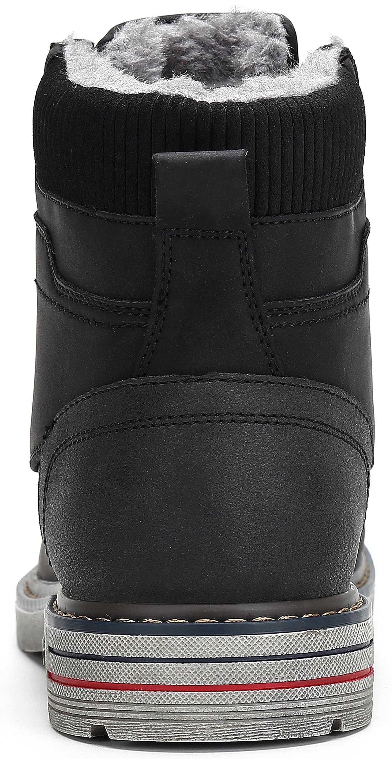 Mishansha Winterschuhe Herren Winterstiefel Gefüttert Winter Schuhe Wasserdicht rutschfest Outdoor Boots Warme Wanderschuhe Trekking Stiefel Schneestiefel Schwarz 37 EU - nargiss