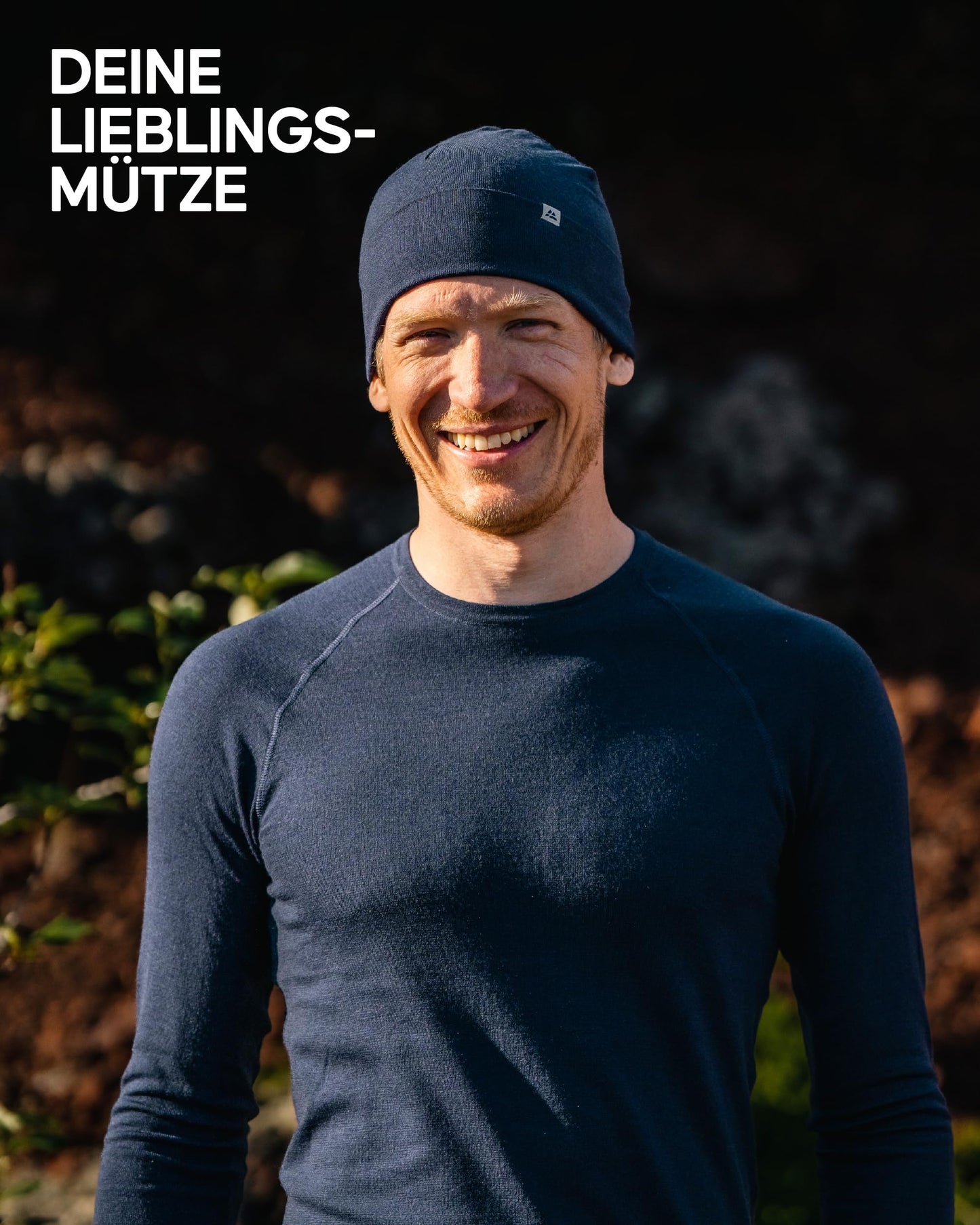 DANISH ENDURANCE Leichte Merino Mütze, Kopfbedeckung, Sportmütze, Weich & Atmungsaktiv, Beanie für Herren & Damen, Dunkles Marineblau, One Size - nargiss