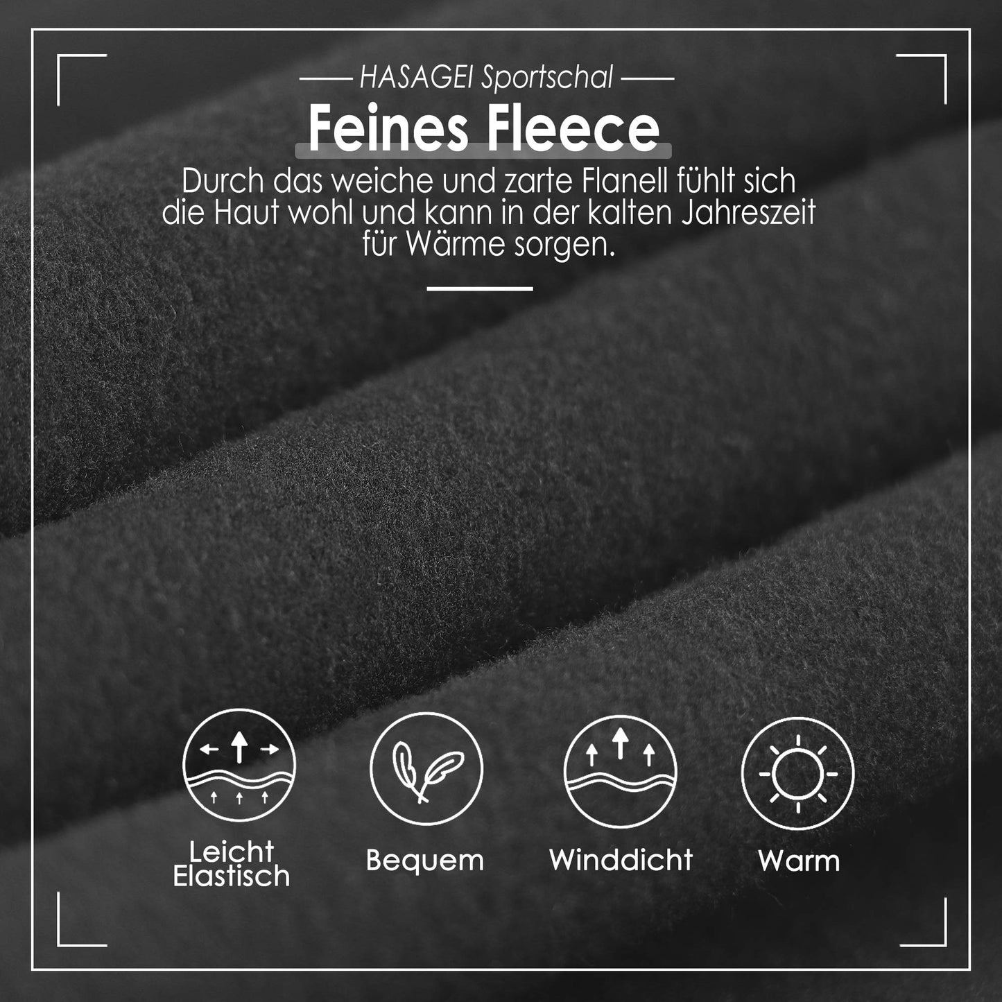 HASAGEI Loopschal Winddicht Multifunktionstuch Winter Fleece Neckwarmer Herren Loop Schal Damen Halstuch Warm Halten Sportschal Halswärmer für Skifahren Fahrrad Jogging - nargiss