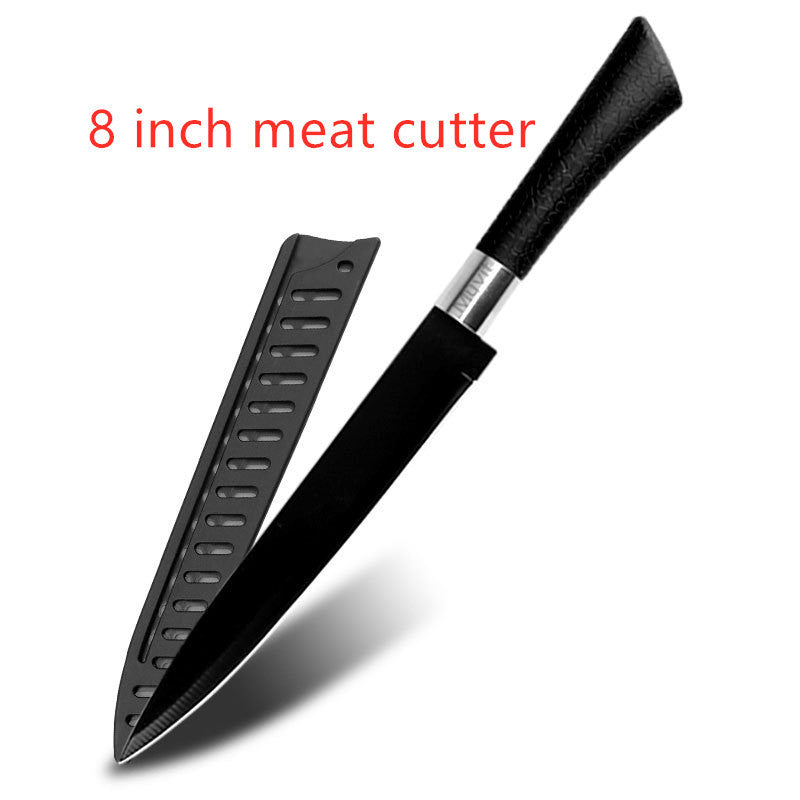 Stainless steel non stick knife spray paint knife horseshoe handle fruit knife - nargiss