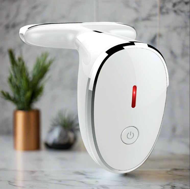 7-in-1 LED Gesichtsmassagegerät für Zuhause – Rotes Licht Therapie für Gesicht und Hals - nargiss