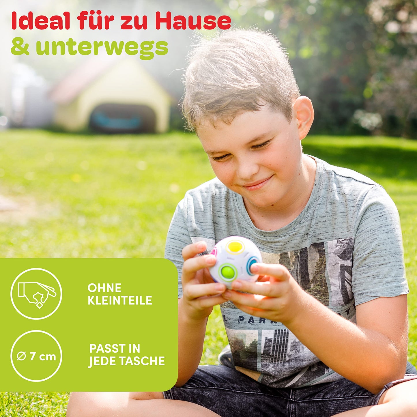 CUBIDI® Original Regenbogenball | Geschicklichkeitsspiel für Kinder und Erwachsene | Spannendes Knobelspiel für Mädchen und Jungen ab 6 Jahren | fördert räumliches Denken, Logik und Vorstellungskraft - nargiss