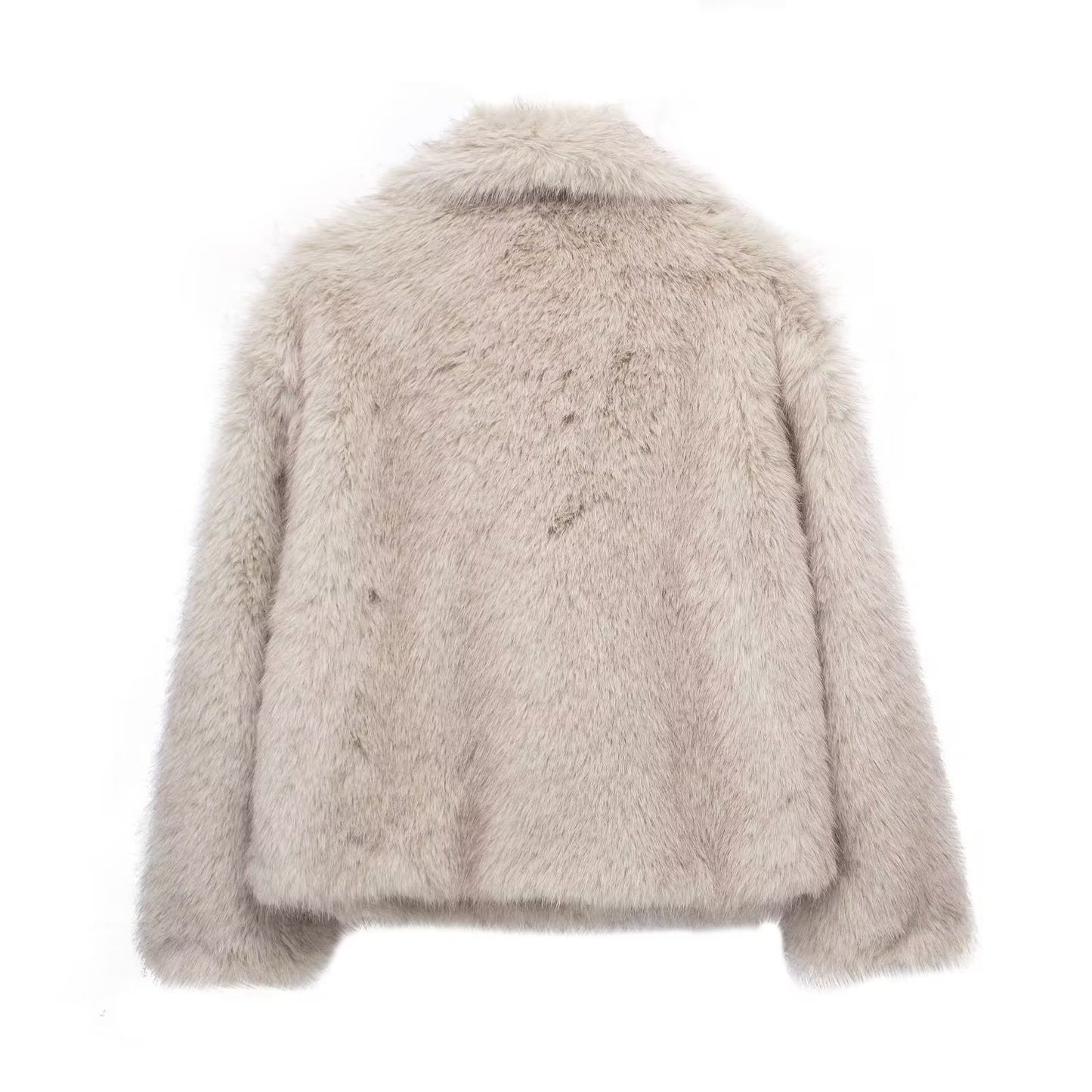 "Stylischer Winter-Plüschmantel für Damen – Langer, bequemer Look mit normaler Passform" - nargiss
