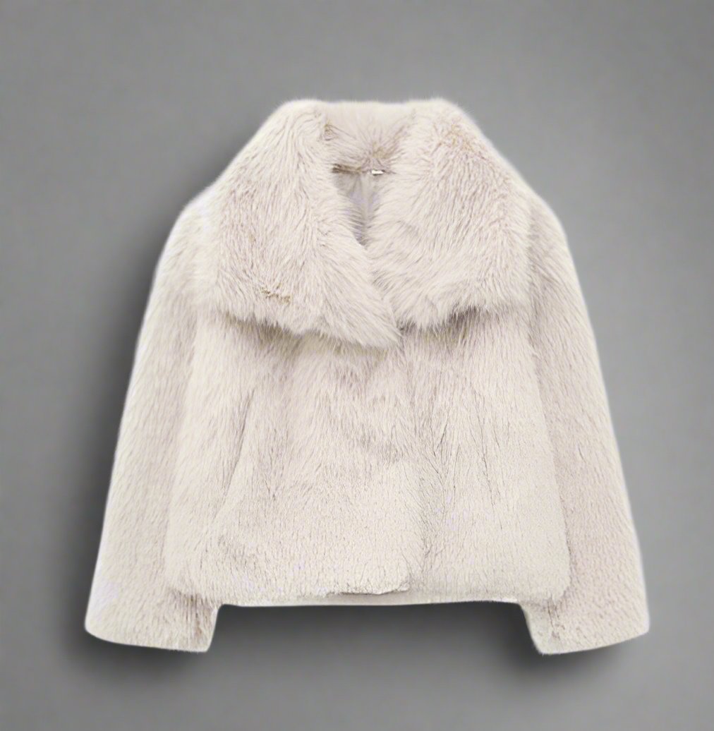 "Stylischer Winter-Plüschmantel für Damen – Langer, bequemer Look mit normaler Passform" - nargiss