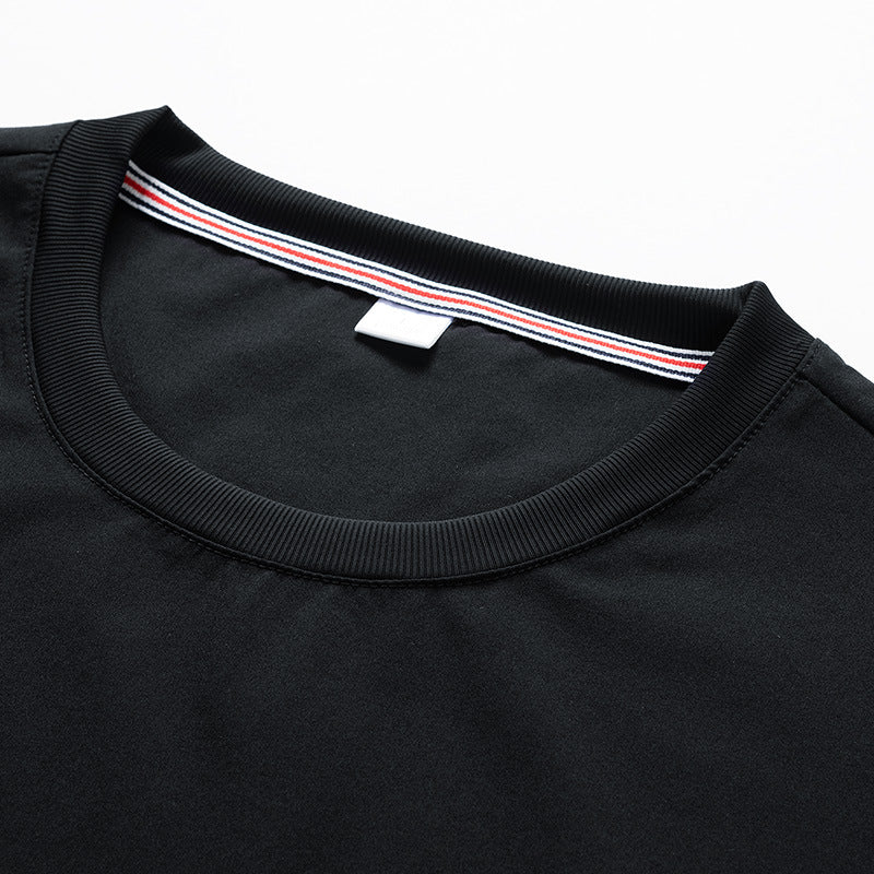 Summer Ice Silk Short Sleeve Trousers Casual Sports Suit - nargis