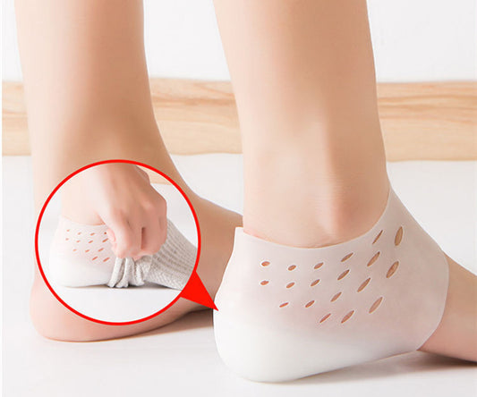 Invisible Height Increase Socks Weiß – Unsichtbare Socken mit Absatz | 0–5 cm Körpergröße gewinnen | Bequem & Atmungsaktiv