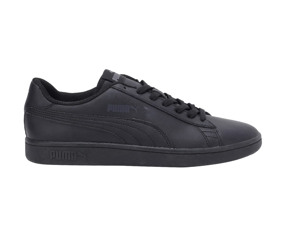 PUMA Unisex Puma Smash v2 L Low-Top, Puma Black-Puma Black, 47 EU - nargiss