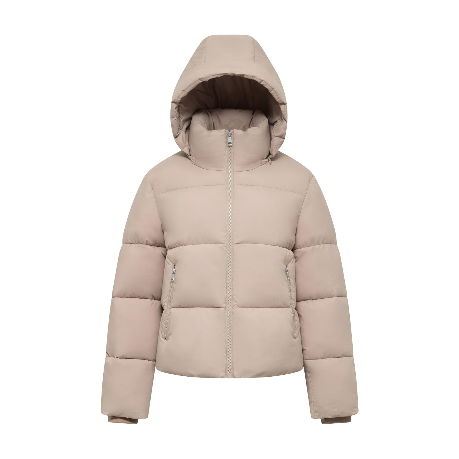 PUFFIT Damen Winter Jake mit Kapuze Warmer Wasserdicht Winterjacke Steppmantel Female Jacken - nargiss