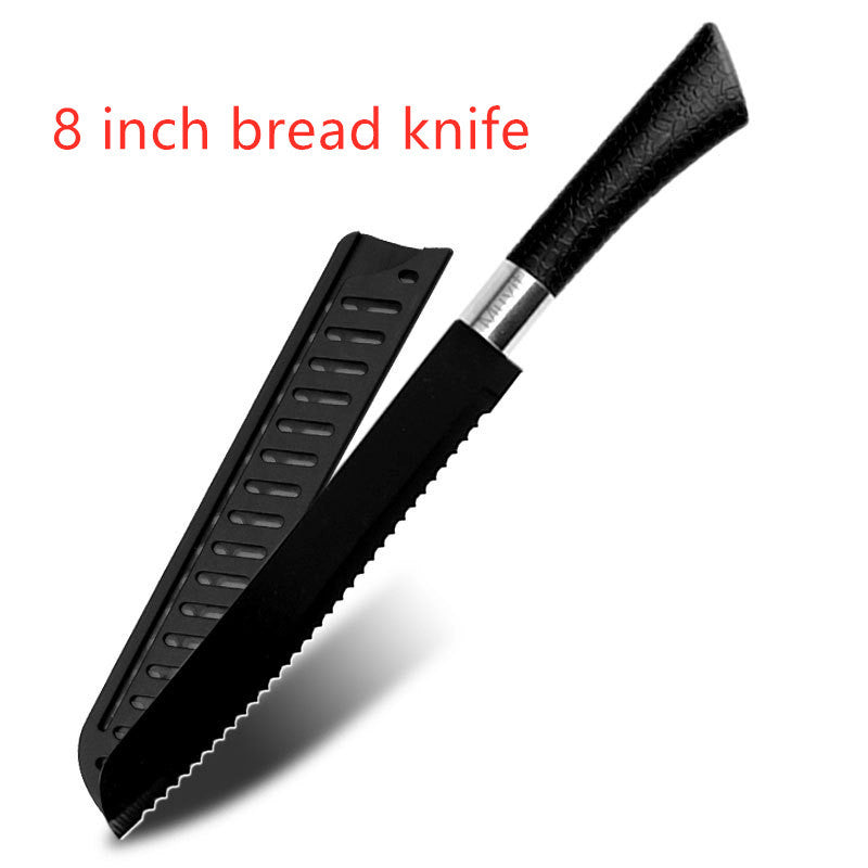 Stainless steel non stick knife spray paint knife horseshoe handle fruit knife - nargiss