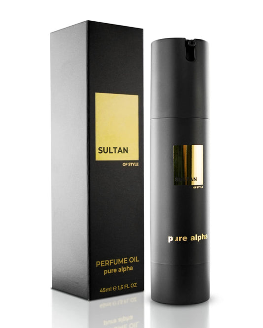 Sultan of Style Pure Alpha Parfum Oil Herren | Würziger & Frischer Duft | 100% Alkoholfrei | Pflegende Ätherische Öle | Geschenke für Männer - nargiss