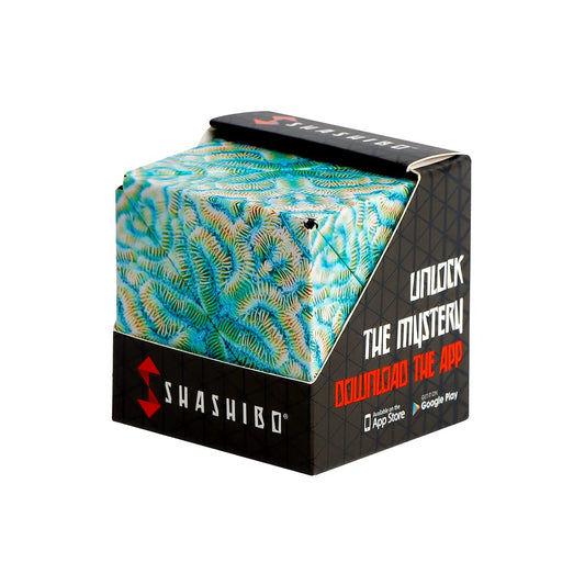 SHASHIBO Formwechsel-Box – Preisgekrönter, patentierter Zappelwürfel mit 36 Seltenerdmagneten – lässt Sich in über 70 Formen verwandeln (Undersea) - nargiss