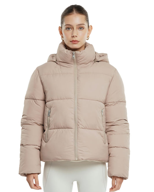 PUFFIT Damen Winter Jake mit Kapuze Warmer Wasserdicht Winterjacke Steppmantel Female Jacken - nargiss