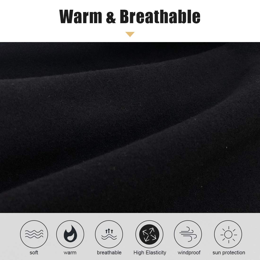 HEGCOIIE 2 Stück Damen Herren Winter Loop Schal Weichem Fleece Halswärmer Halstuch Winddicht Ski Maske Schlauchschal Warmer für Fahrrad Motorrad Skifahren - nargiss