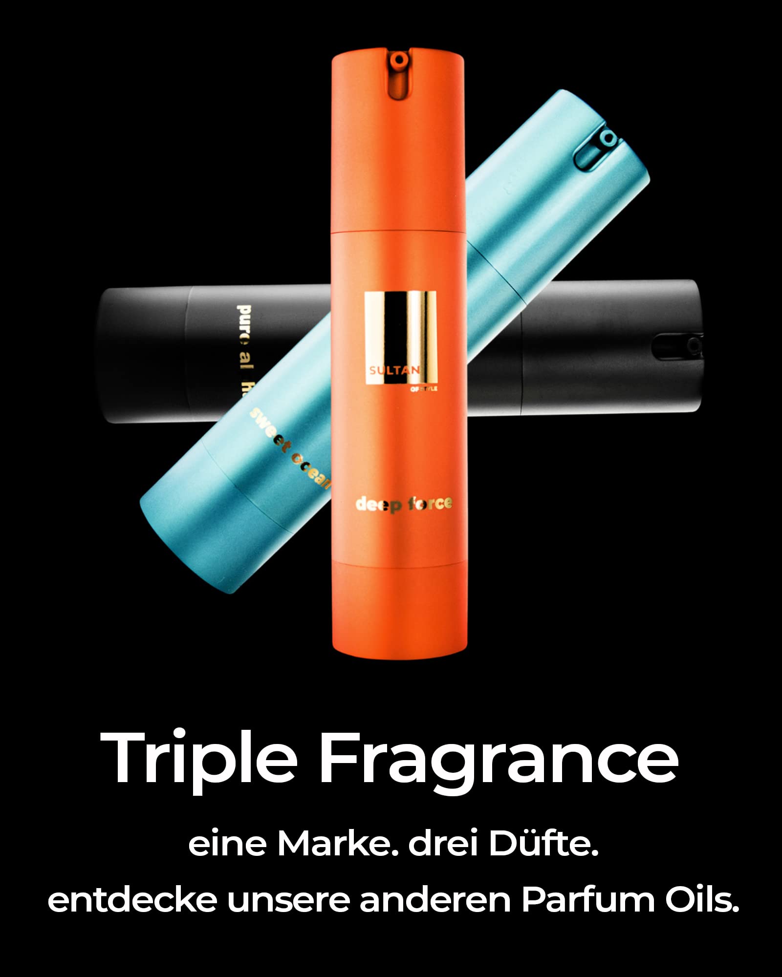 Sultan of Style Pure Alpha Parfum Oil Herren | Würziger & Frischer Duft | 100% Alkoholfrei | Pflegende Ätherische Öle | Geschenke für Männer - nargiss