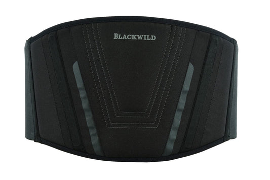 BLACKWILD Nierengurt Motorrad| Nierengurt Motorrad Herren und Damen, Grundschwarz | Effektive Stabilisierung nierenwärmer Lendenwirbelstütze Nierengurt (L = 100-110cm Bauchumfang) - nargiss