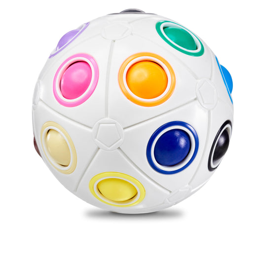 CUBIDI® Original Regenbogenball mit 19 Kugeln - Groß | Geschicklichkeitsspiele ab 6 Jahre für Kinder | Spannendes Knobelspiel für Mädchen und Jungen - nargiss