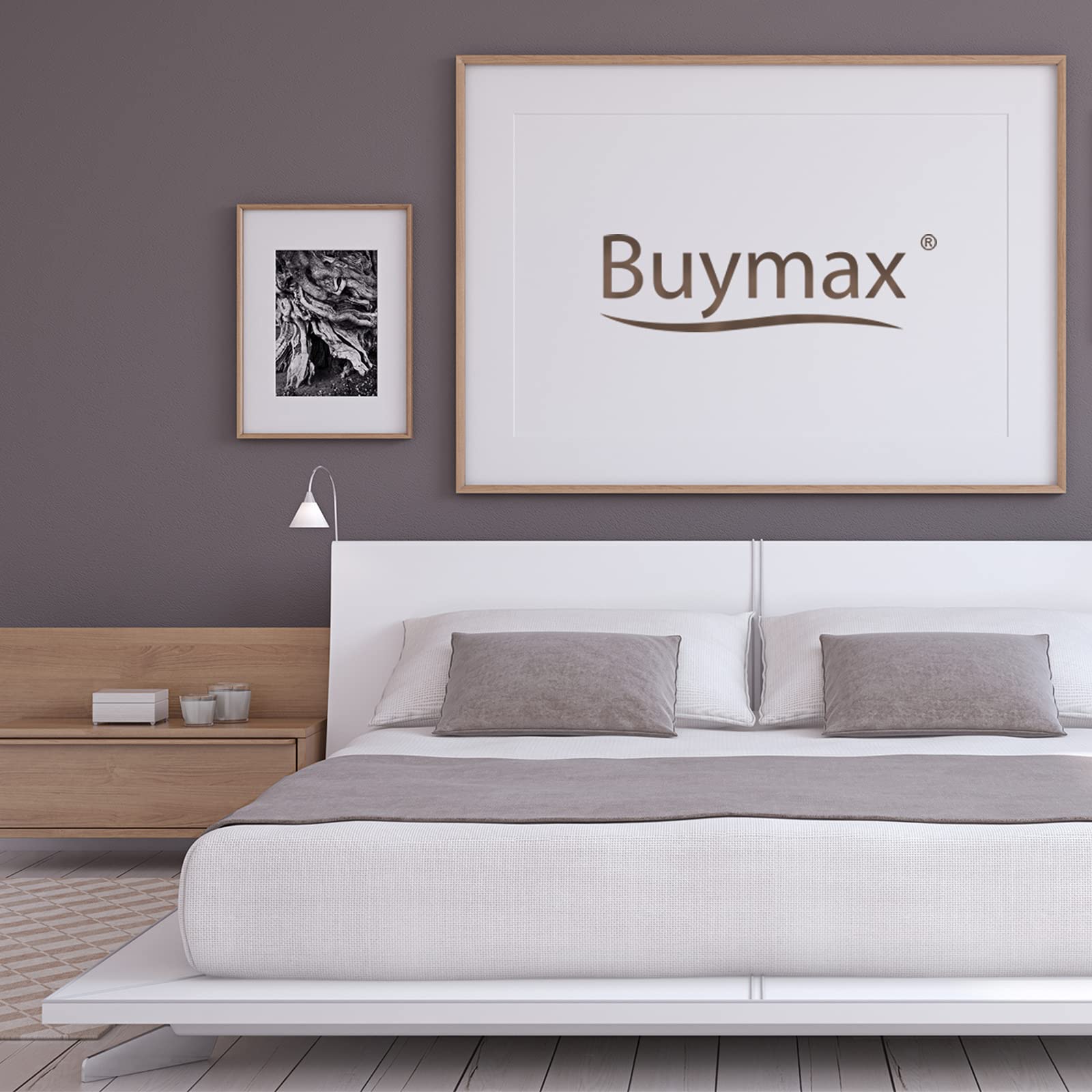Buymax Spannbettlaken 140x200cm Baumwolle 100% Spannbetttuch Bettlaken Jersey, Matratzenhöhe bis 25 cm, Farbe Anthrazit-Grau ÖKO TEX Standard - nargiss