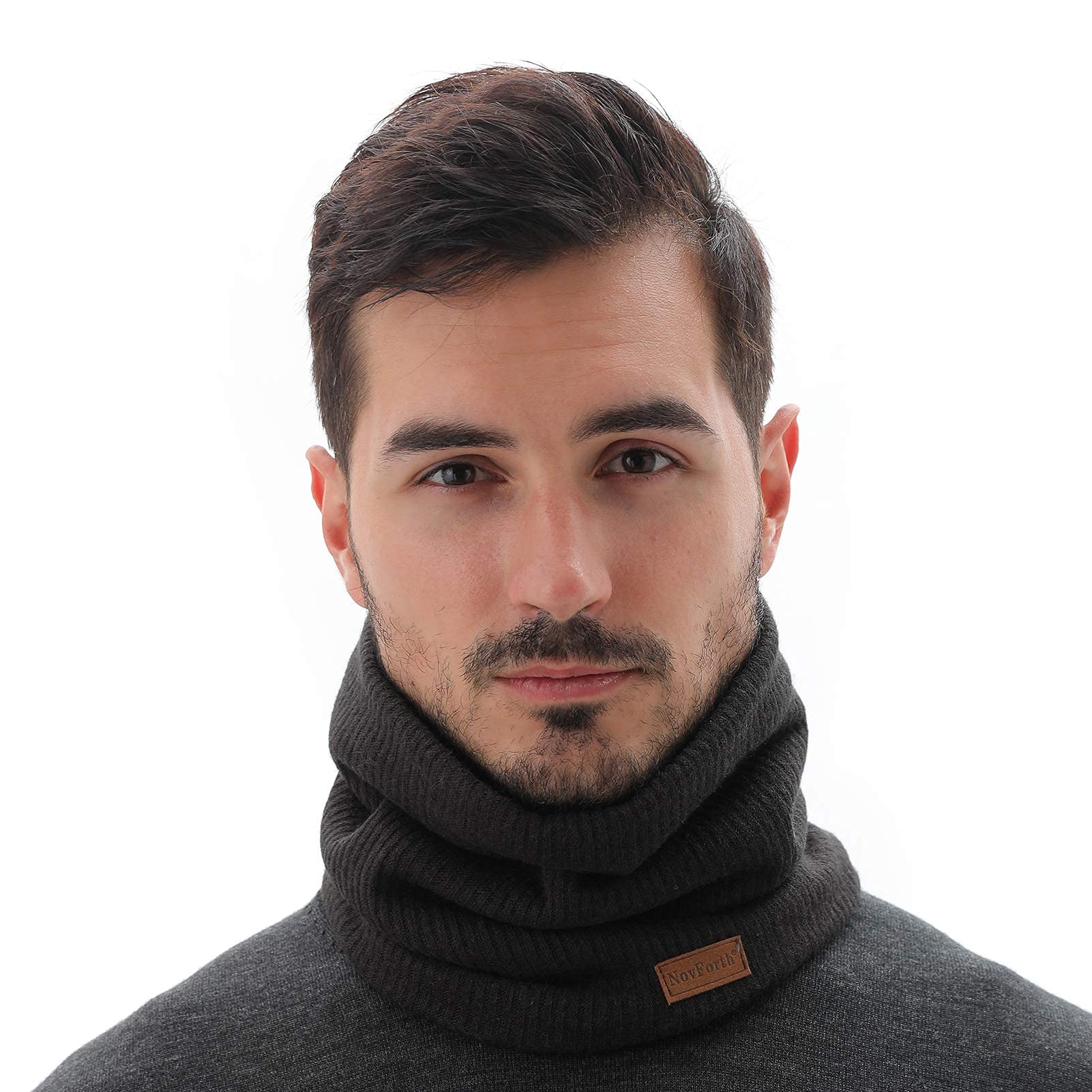 NovForth Winter Halsschlauch Herren Ski, Halswärmer Halstuch Männer Gesichtsschal Damen, Fleece Schal Schlauchtuch für Herren Gamaschenmaske, Winddichte Kreisschlaufenschals - nargiss