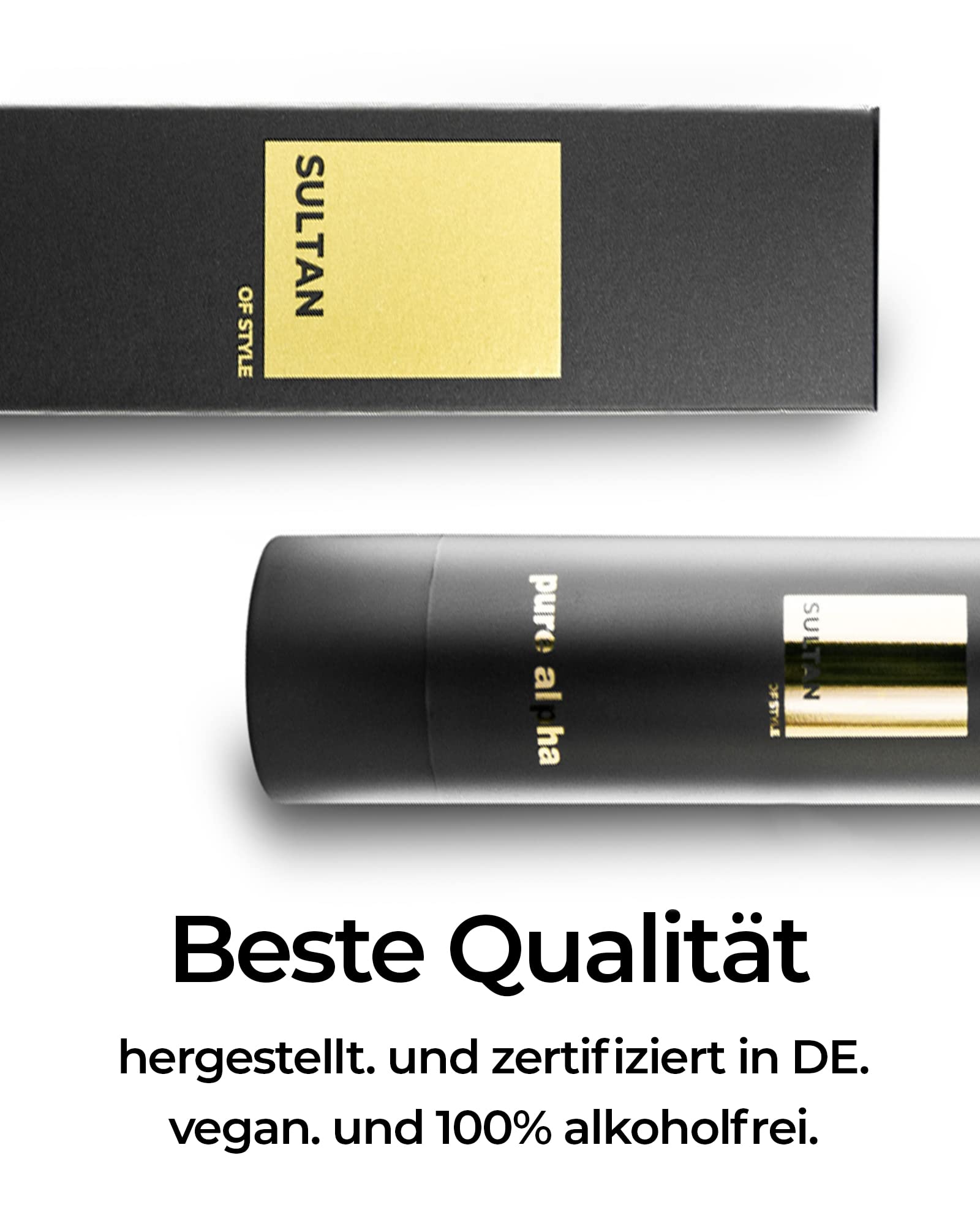 Sultan of Style Pure Alpha Parfum Oil Herren | Würziger & Frischer Duft | 100% Alkoholfrei | Pflegende Ätherische Öle | Geschenke für Männer - nargiss