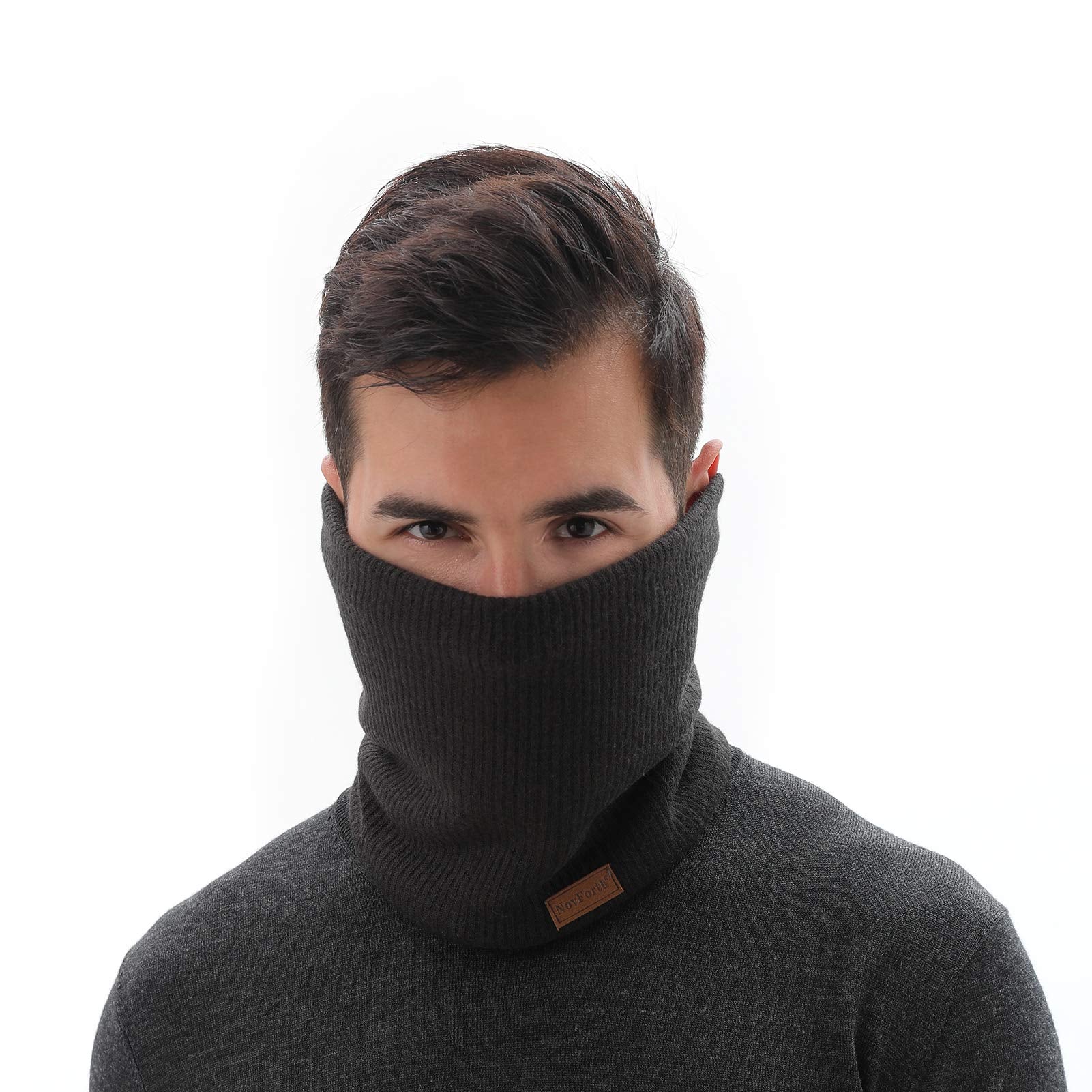 NovForth Winter Halsschlauch Herren Ski, Halswärmer Halstuch Männer Gesichtsschal Damen, Fleece Schal Schlauchtuch für Herren Gamaschenmaske, Winddichte Kreisschlaufenschals - nargiss