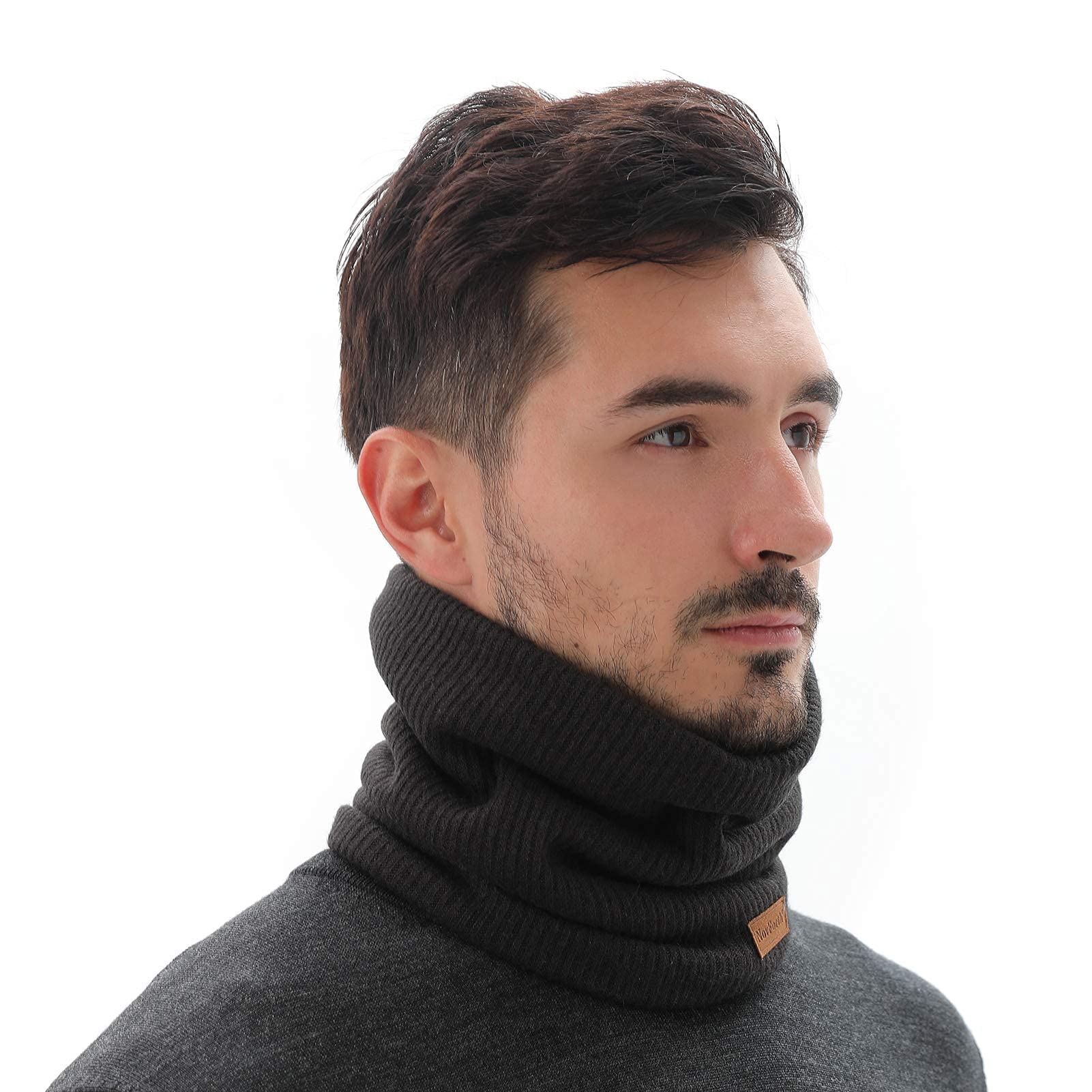NovForth Winter Halsschlauch Herren Ski, Halswärmer Halstuch Männer Gesichtsschal Damen, Fleece Schal Schlauchtuch für Herren Gamaschenmaske, Winddichte Kreisschlaufenschals - nargiss