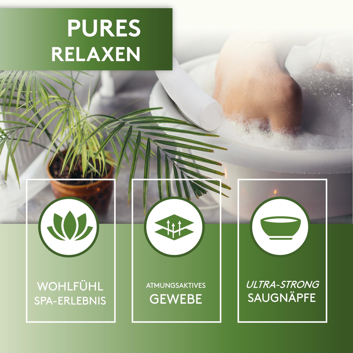 SilverRack Badewannenkissen MEDIUM-WEICH [Weiß 3D] - Nackenkissen für Badewanne mit Saugnäpfen als Badewannen-Zubehör - Kissen für Badewanne - Badekissen mit ergonomischer Passform - nargiss