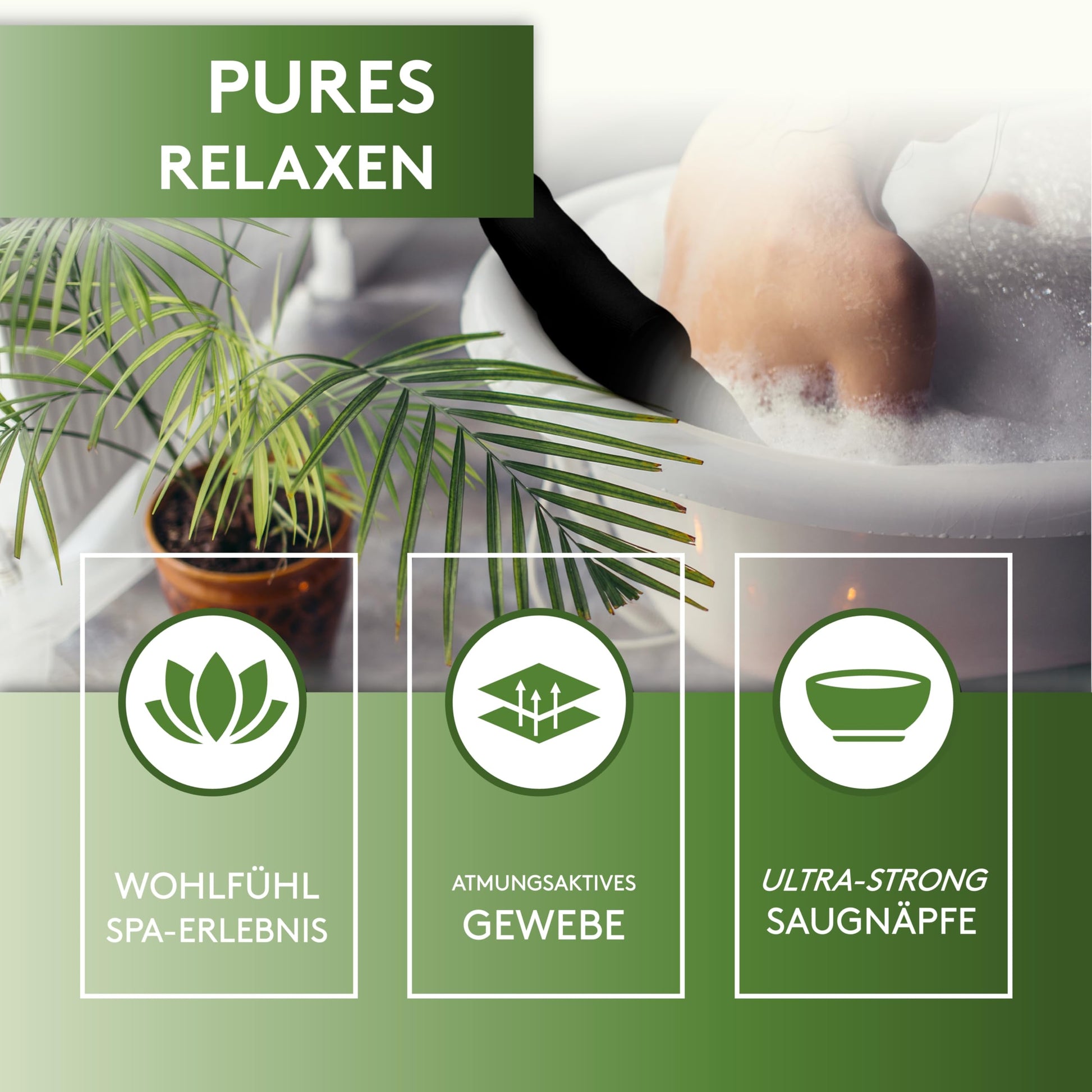 SilverRack Badewannenkissen [Schwarz] - Geschenke für Frauen Männer Weihnachten - Nackenkissen für Badewanne - Kissen für Badewanne - Coole Geschenkset Ideen zum Baden - nargiss