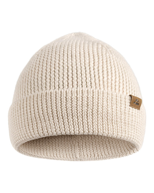 DANISH ENDURANCE Merino Mütze, Klassische Wollmütze, Warme Wintermütze, für Winter & Herbst, Weich, Stretchy, für Damen & Herren, Weiß, One Size - nargiss