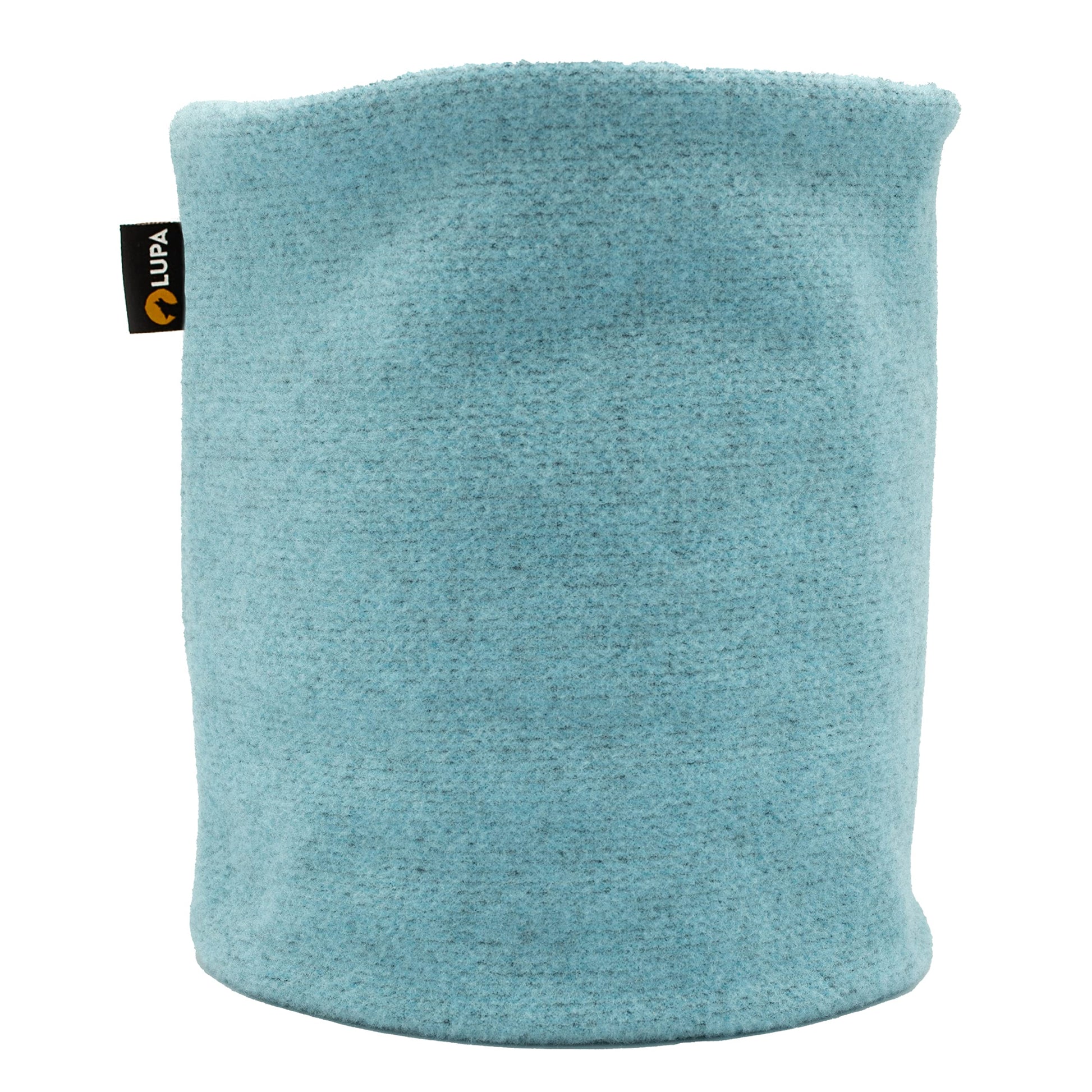 Lupa Handgefertigter Unisex-Doppelschicht-Mikrofleece-Halswärmer – Halsgamaschen für Männer – Winter-Halswärmer für Frauen (Heather Aqua) - nargiss